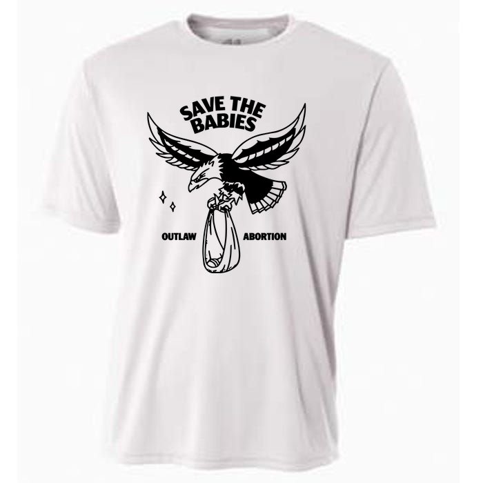 Save The Babies Outlaw Abortion Cooling Performance Crew T-Shirt