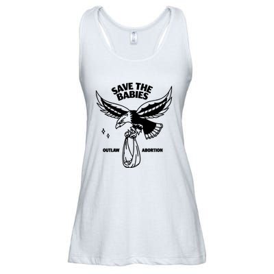Save The Babies Outlaw Abortion Ladies Essential Flowy Tank