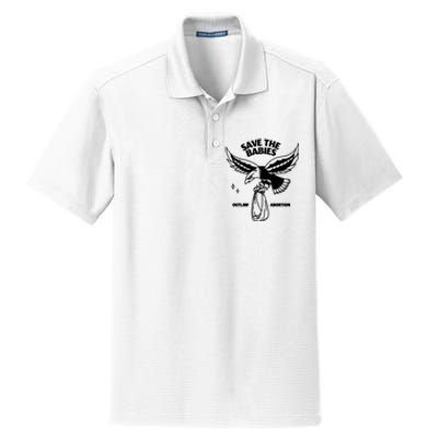 Save The Babies Outlaw Abortion Dry Zone Grid Polo