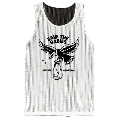 Save The Babies Outlaw Abortion Mesh Reversible Basketball Jersey Tank