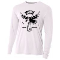 Save The Babies Outlaw Abortion Cooling Performance Long Sleeve Crew