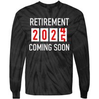 Soon To Be Retired Coming Soon 2025 Countdown Gift Tie-Dye Long Sleeve Shirt