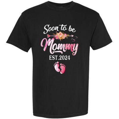 Soon to be Mommy 2024 Mother's Day First Time Mom Pregnancy Garment-Dyed Heavyweight T-Shirt