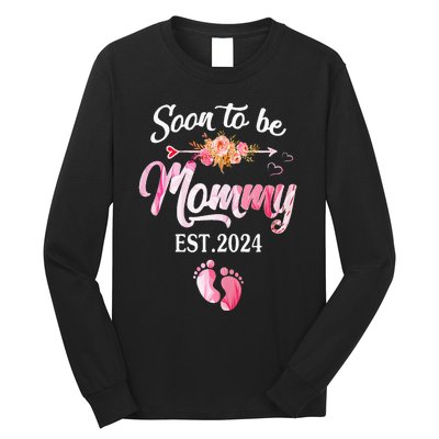 Soon to be Mommy 2024 Mother's Day First Time Mom Pregnancy Long Sleeve Shirt