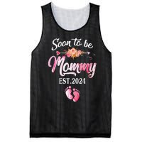 Soon to be Mommy 2024 Mother's Day First Time Mom Pregnancy Mesh Reversible Basketball Jersey Tank