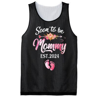 Soon to be Mommy 2024 Mother's Day First Time Mom Pregnancy Mesh Reversible Basketball Jersey Tank