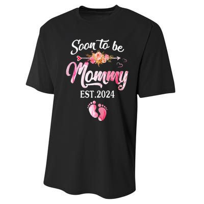 Soon to be Mommy 2024 Mother's Day First Time Mom Pregnancy Performance Sprint T-Shirt