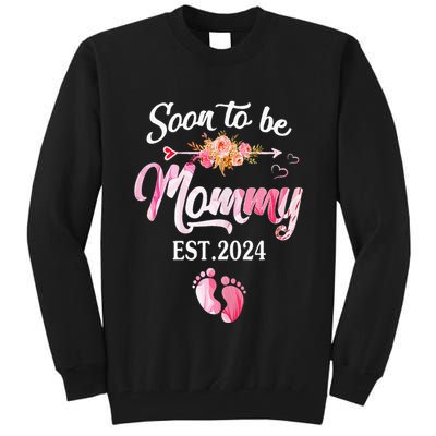 Soon to be Mommy 2024 Mother's Day First Time Mom Pregnancy Tall Sweatshirt