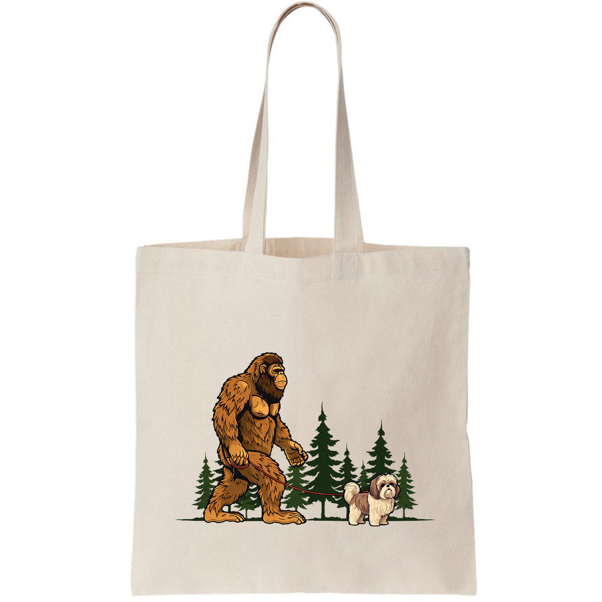 Shih Tzu Bigfoot Dog Walking Dog Mom Dad Bag