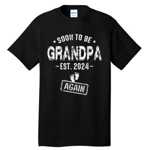 Soon To Be Grandpa Again Promoted To Grandpa Tall T-Shirt