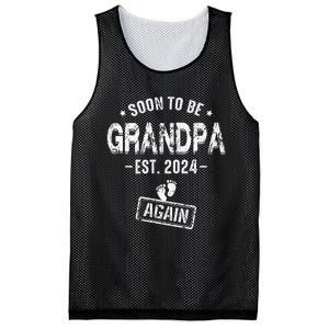 Soon To Be Grandpa Again Promoted To Grandpa Mesh Reversible Basketball Jersey Tank