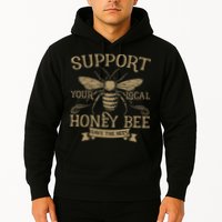 Save The Bees Local Honey Bee Support Hoodie