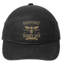 Save The Bees Local Honey Bee Support 7-Panel Snapback Hat