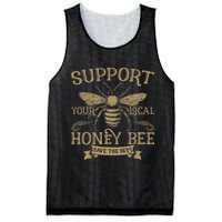 Save The Bees Local Honey Bee Support Mesh Reversible Basketball Jersey Tank