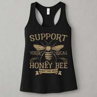 Save The Bees Local Honey Bee Support Womens Tank Top