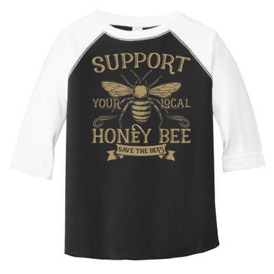 Save The Bees Local Honey Bee Support Toddler Fine Jersey T-Shirt