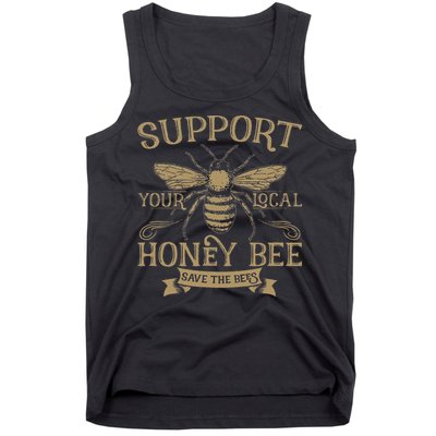 Save The Bees Local Honey Bee Support Tank Top