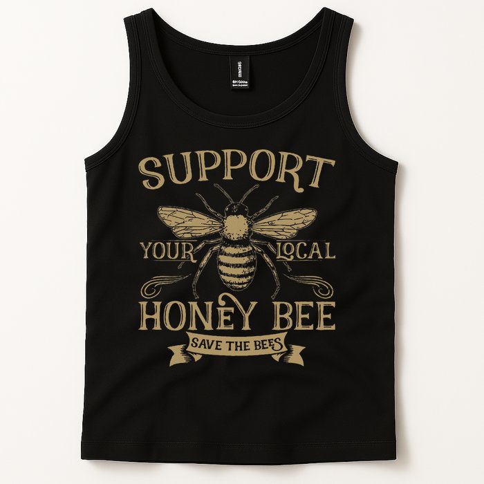 Save The Bees Local Honey Bee Support Tank Top