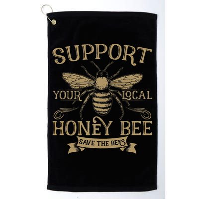Save The Bees Local Honey Bee Support Golf Towel