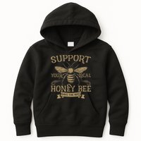 Save The Bees Local Honey Bee Support Kids Hoodie
