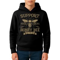 Save The Bees Local Honey Bee Support Kids Hoodie