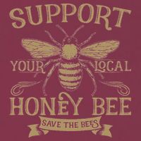 Save The Bees Local Honey Bee Support 16oz Travel Tumbler
