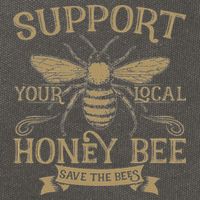 Save The Bees Local Honey Bee Support Cotton Canvas Backpack
