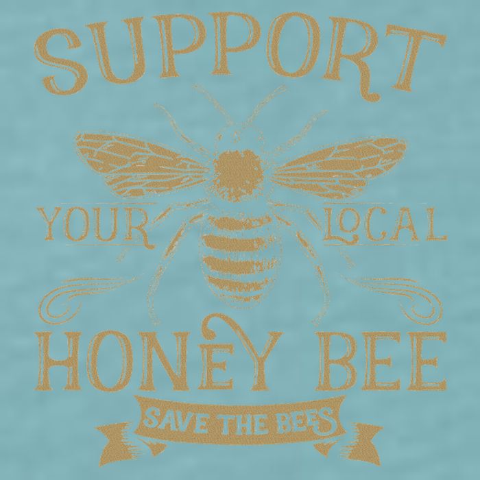 Save The Bees Local Honey Bee Support Sueded Cloud Jersey T-Shirt