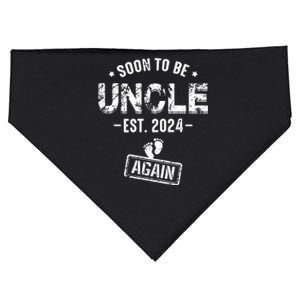 Soon To Be Uncle Again Promoted To Uncle Again 2024 USA-Made Doggie Bandana