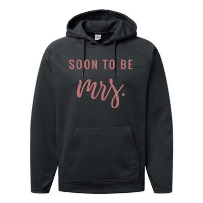 Soon To Be Mrs Bachelorette Party Apparel Performance Fleece Hoodie