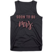 Soon To Be Mrs Bachelorette Party Apparel Tank Top