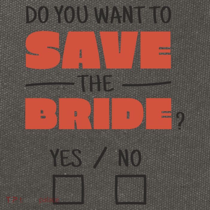 Save The Bride Funny Bachelorette Gift Cotton Canvas Backpack