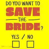 Save The Bride Funny Bachelorette Gift Magnet