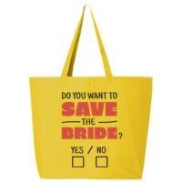 Save The Bride Funny Bachelorette Gift 25L Jumbo Tote