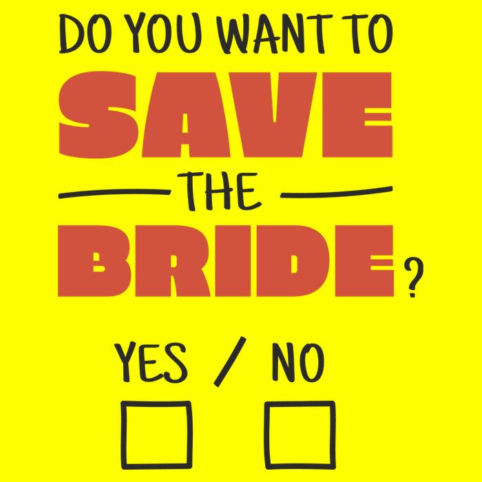Save The Bride Funny Bachelorette Gift Womens T-Shirt