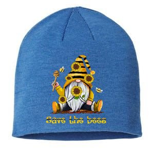 Save The Bees Gnome Gift Sustainable Beanie