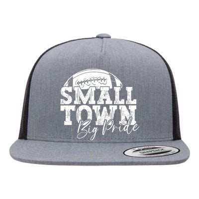 Small Town Big Pride Football Flat Bill Trucker Hat