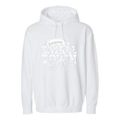 Small Town Big Pride Football Garment-Dyed Fleece Hoodie