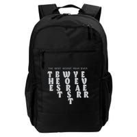 Store The Best Worst Year Ever Bubble Letter Backpack