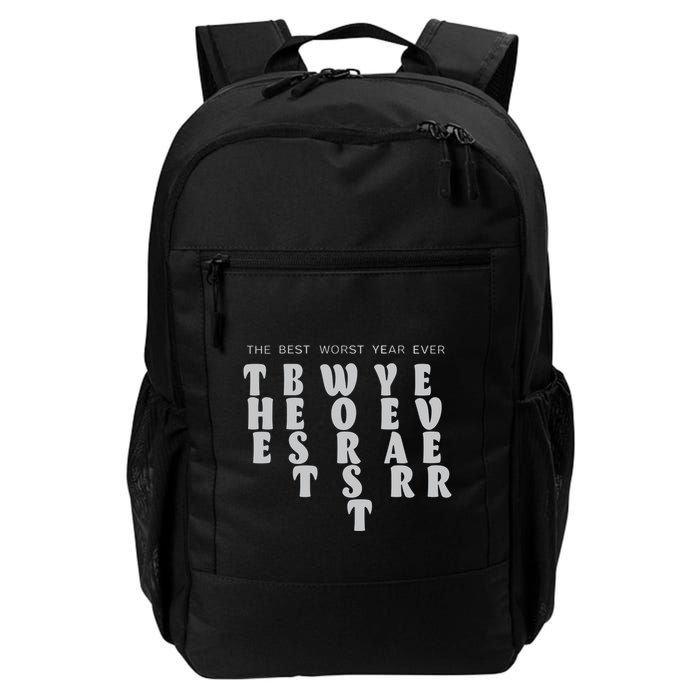 Store The Best Worst Year Ever Bubble Letter Backpack