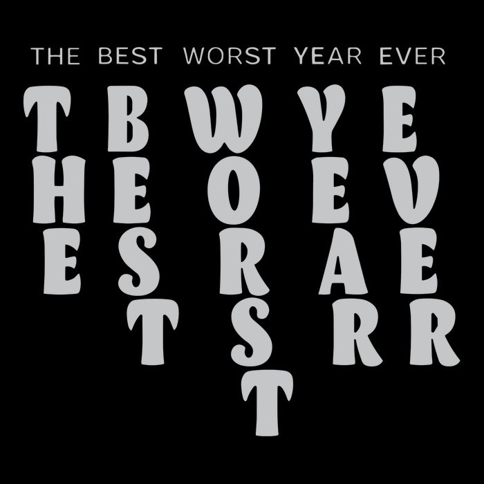 Store The Best Worst Year Ever Bubble Letter Backpack