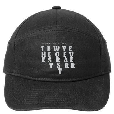 Store The Best Worst Year Ever Bubble Letter 7-Panel Snapback Hat