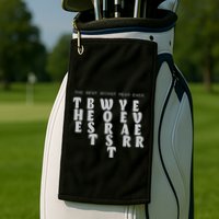 Store The Best Worst Year Ever Bubble Letter Golf Towel