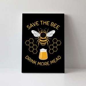 Save The Bees Drink More Mead Craft Beer Canvas