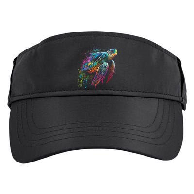 Sea Turtle Beach Lover Ocean Animal Novelty Adult Drive Performance Visor