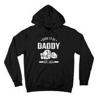 Soon To Be Daddy Est. 2024 For Dad Pregnancy Announcement Tall Hoodie