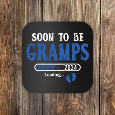 Soon To Be Gramps Est2024 New Dad Pregnancy Coaster