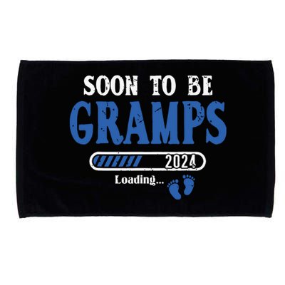 Soon To Be Gramps Est2024 New Dad Pregnancy Microfiber Hand Towel