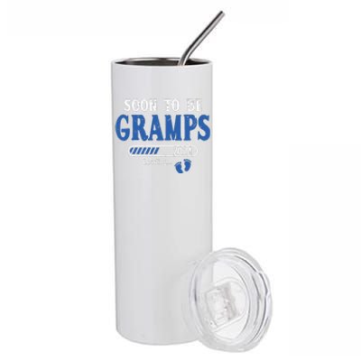 Soon To Be Gramps Est2024 New Dad Pregnancy Stainless Steel Tumbler