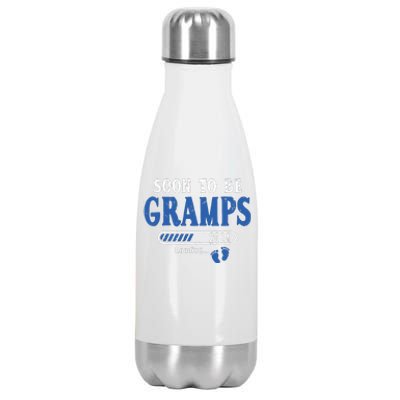 Soon To Be Gramps Est2024 New Dad Pregnancy Stainless Steel Insulated Water Bottle